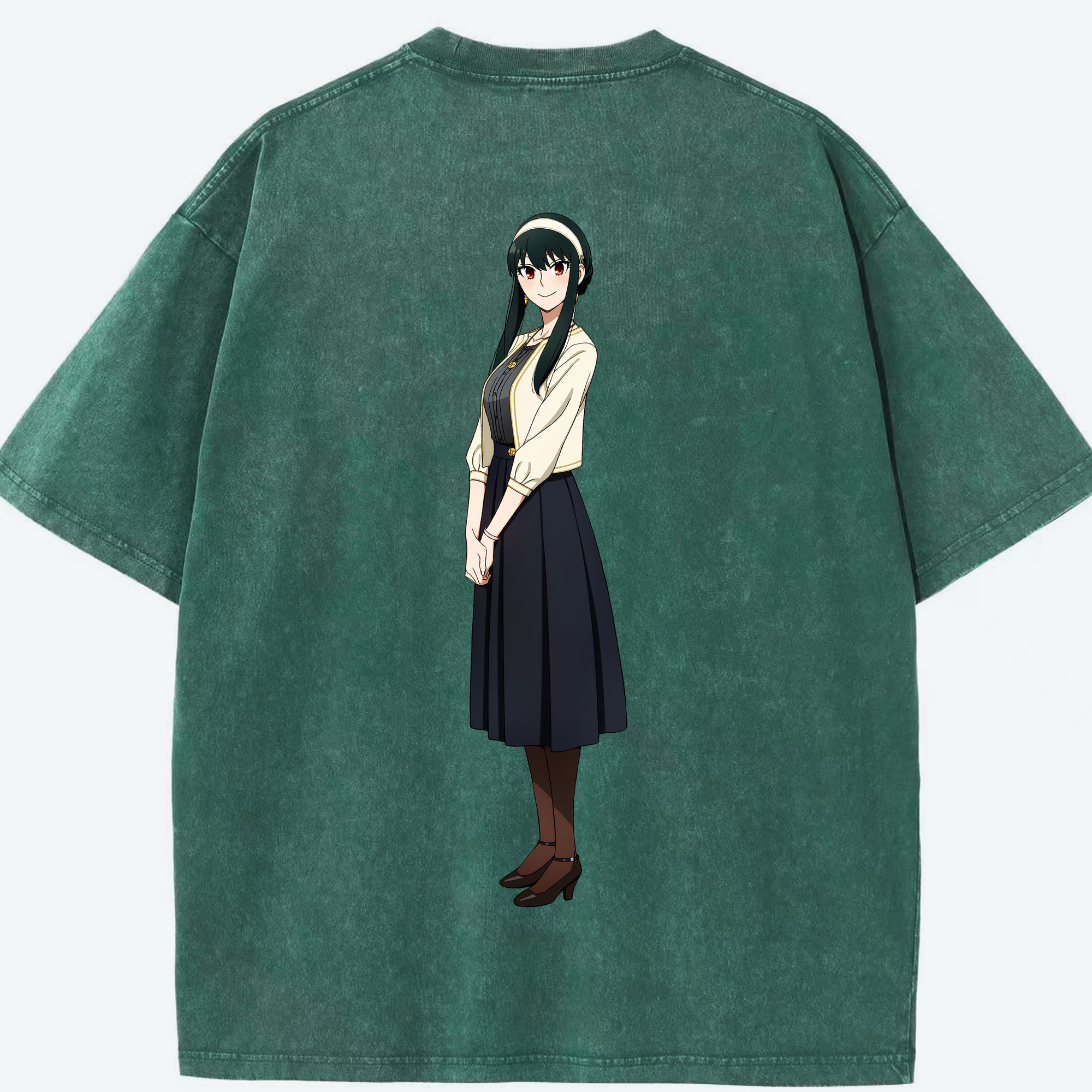 （画像用） SPY×FAMILY间谍家家酒 綿100% ヴィンテージ風 半袖Tシャツ（背面プリント）